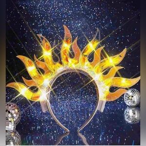 Brand New! Flame Design Light-Up Headband